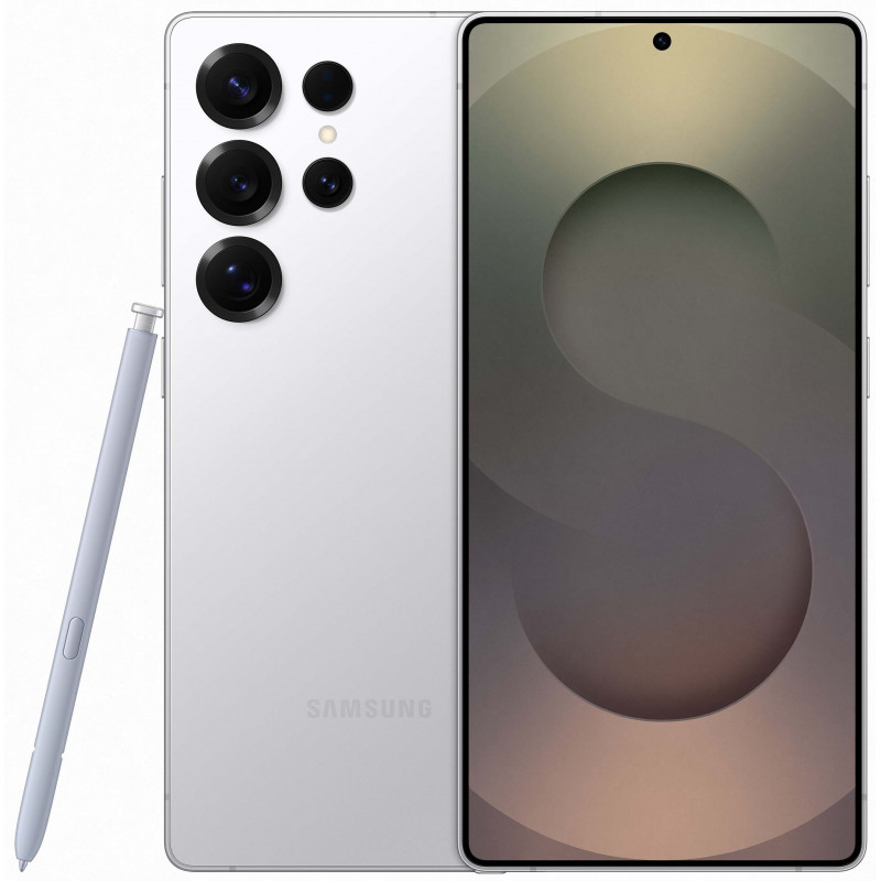 055-galaxy-s25ultra-titaniumwhitesilver-device-spen-front-800x800